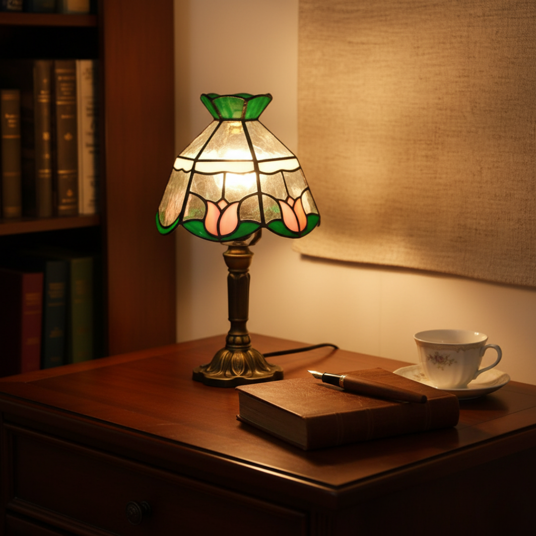 TULISSE | LAMPA SZKLANA WITRAŻOWA, RĘCZNIE WYKONANA