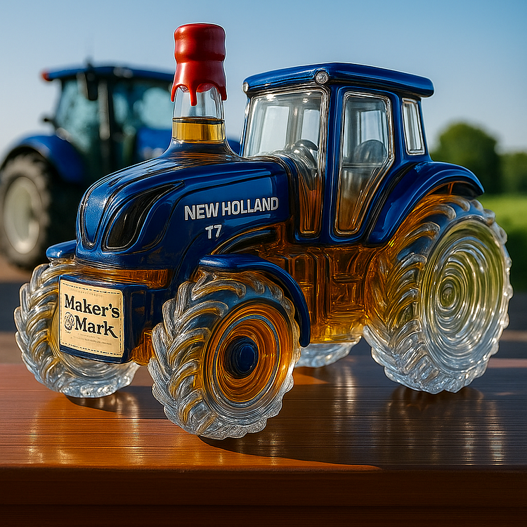 Butelka do whisky New Holland T7™ | Klasyczny kształt traktora