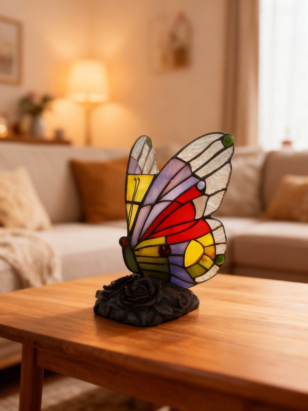 COLORFLY | Kolorowa lampa biurkowa z motywem motyla