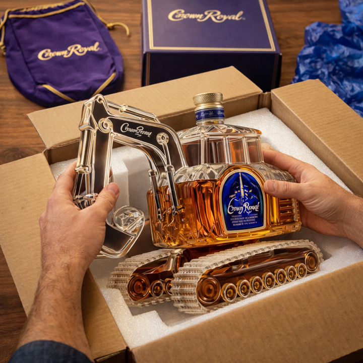 Butelka do whisky – Edycja Koparka