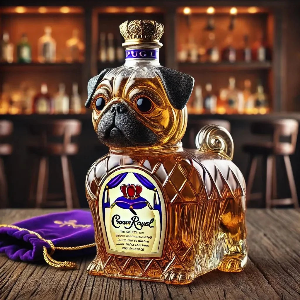 Francuski Bulldog Butelka Whisky