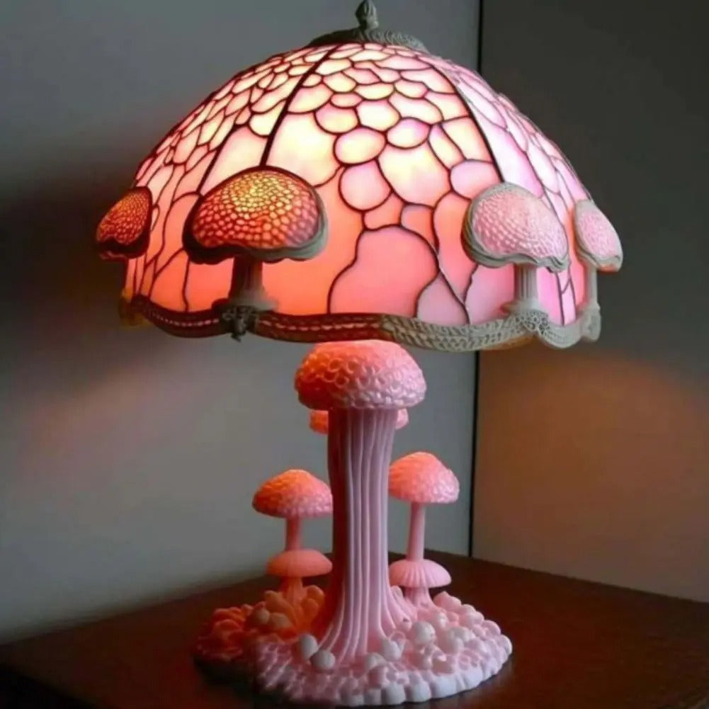 PINKGLOW | Różowa lampa stołowa z delikatnym efektem światła