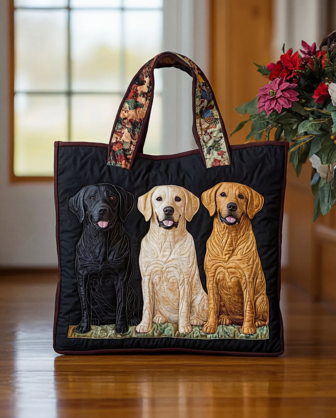 Torba Ręcznie Robiona “Trzy Labradorzy”